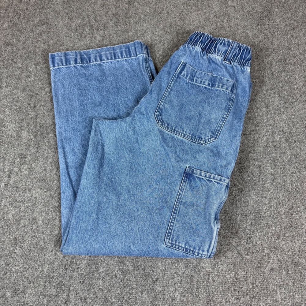 Nike SB Loose Fit Skate Pants Medium Wash Blue Denim Carpenter Jeans Mens XS